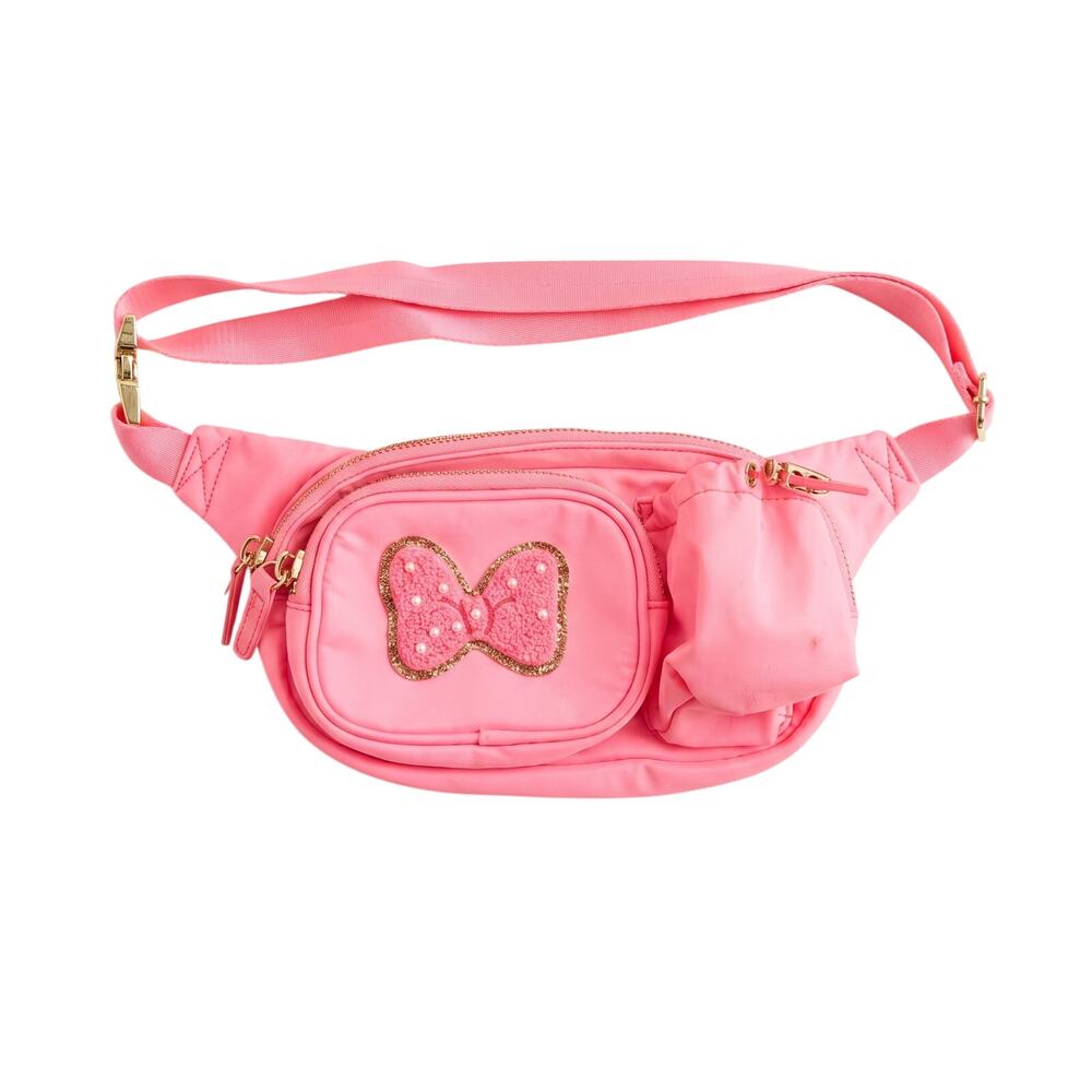 Stoney Clover Lane Womens OS Preppy Kawaii Vacation Minnie Bow Belt Fanny Pack